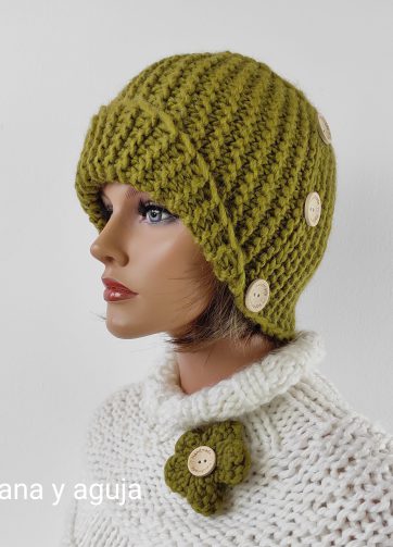 Gorro de lana años 20
